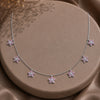 Celestia Floral Charm Necklace Pink