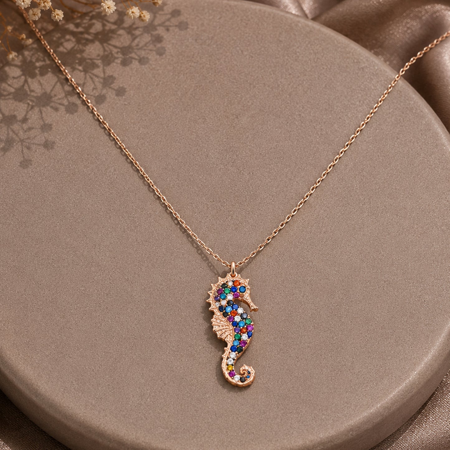 Ocean Whisper Seahorse Pendant
