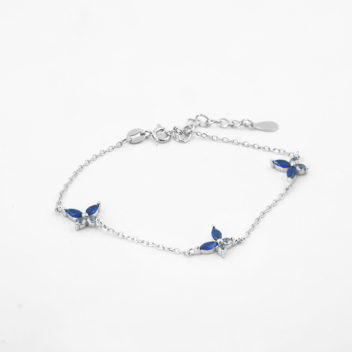 Papillon Charm Bracelet (Blue)