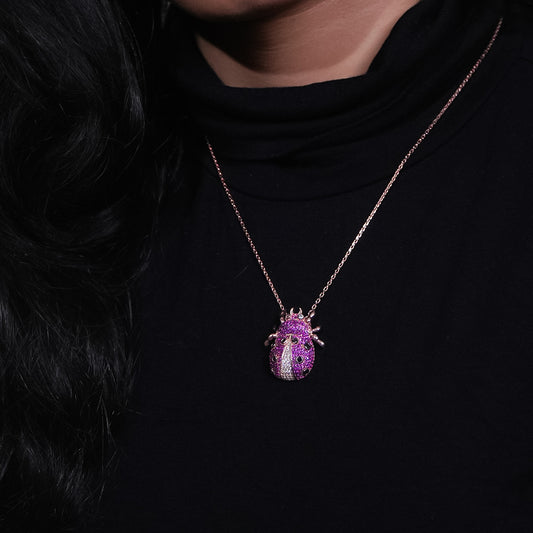 Scarlett Ladybug Pendant Necklace