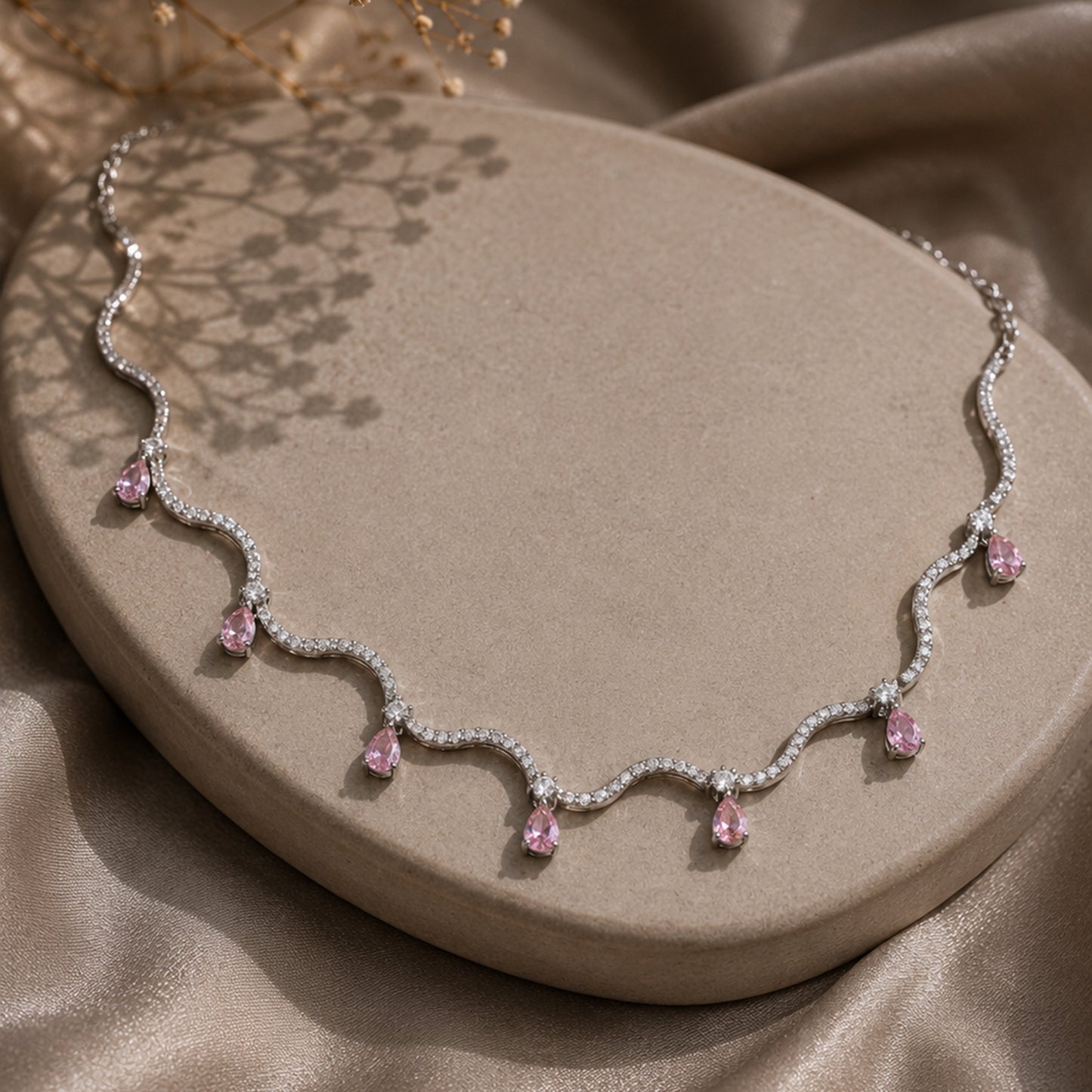 Sharu Heart Wave Necklace