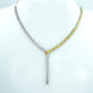 Aurelia Dual Tone Tennis Necklace