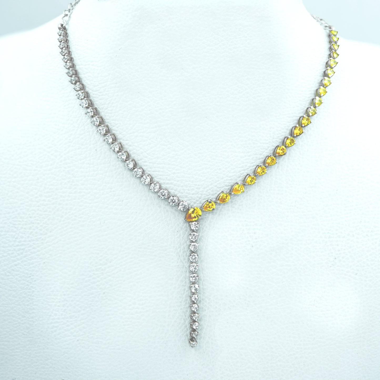 Aurelia Dual Tone Tennis Necklace