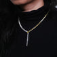 Aurelia Dual Tone Tennis Necklace