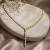 Aurelia Dual Tone Tennis Necklace
