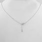 Celestia Floral Charm Necklace ( Blue )
