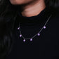 Celestia Floral Charm Necklace Pink