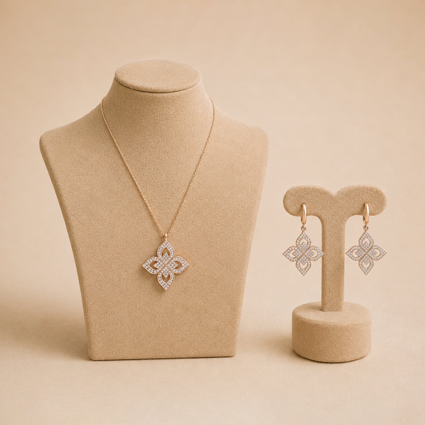 Floral Radiance Pendant Set