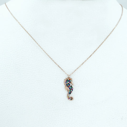 Ocean Whisper Seahorse Pendant