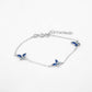 Papillon Charm Bracelet (Blue)