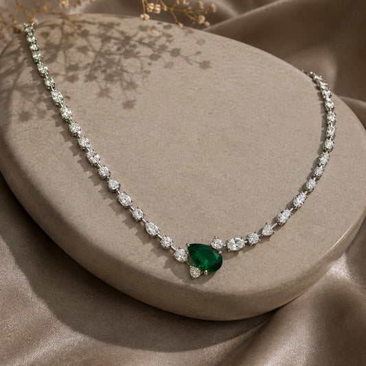 Ragi Emerald Grace Necklace