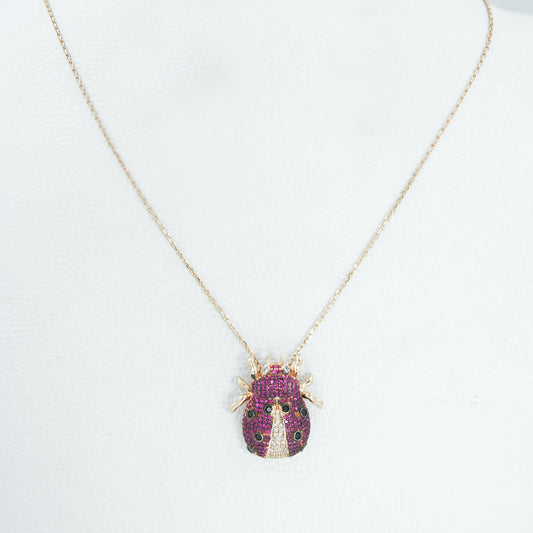 Scarlett Ladybug Pendant Necklace